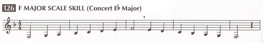 f major scale clarinet