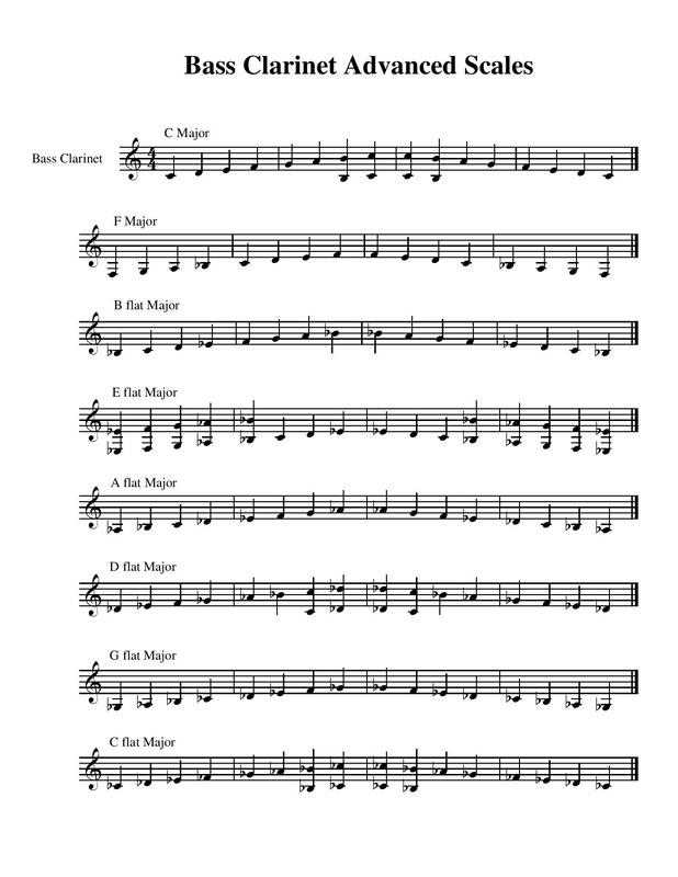 Bass Clarinet Chart